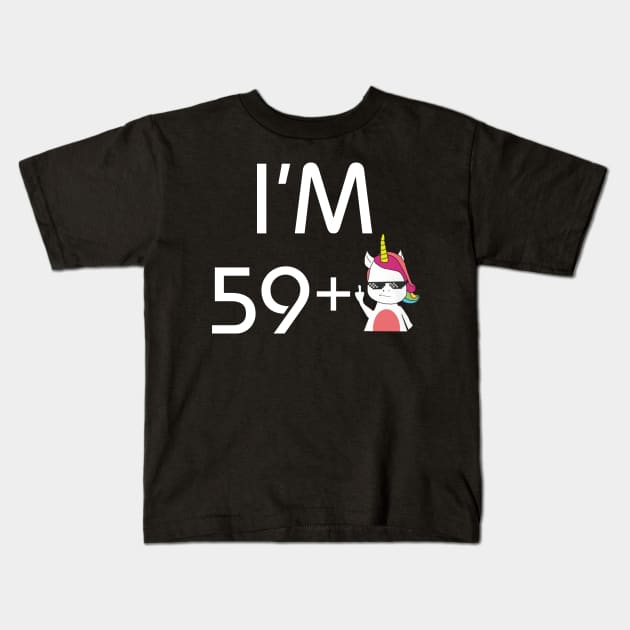 I Am 60 Years Old Funny Unicorn 60th Birthday Gift Kids T-Shirt by EduardjoxgJoxgkozlov